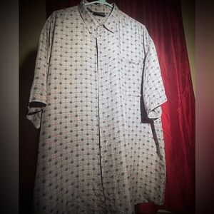 Colore Italia Short-Sleeve Button-Up 100% Silk